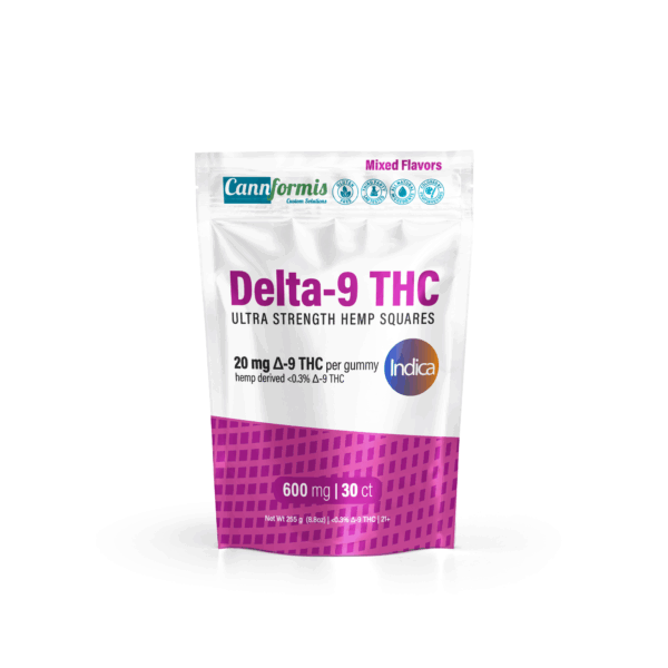 Midwest Hemp Authority 20 mg Hemp Derived Delta-9 Gummies Indica